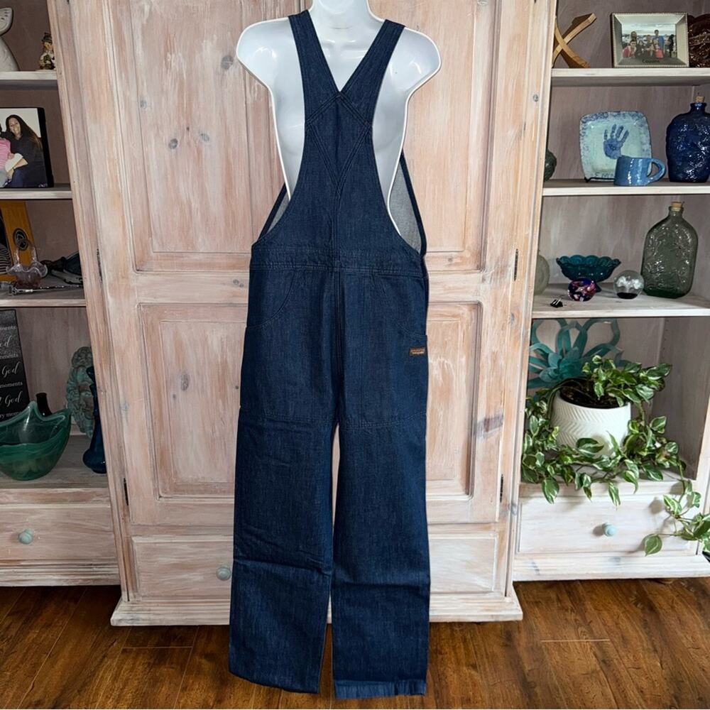 Patagonia Women’s Organic Cotton Steel Forge Denim Overalls Workwear XS NEW - Picture 3 of 13